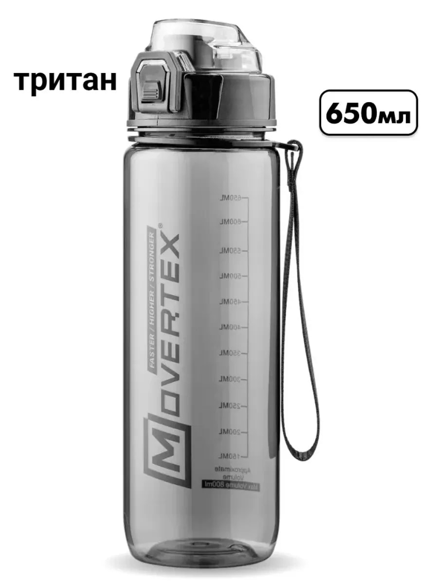 Бутылка для воды спортивная 650 мл тритан